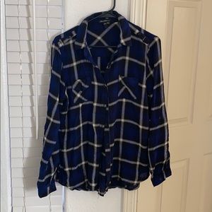 Women’s button down flannel large make offer